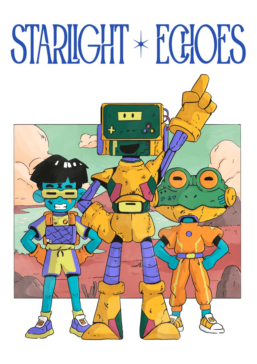Gm!

¡The adventure begins!

#starlightechoes #crofam #NFTDrop #illustration #characterdesign