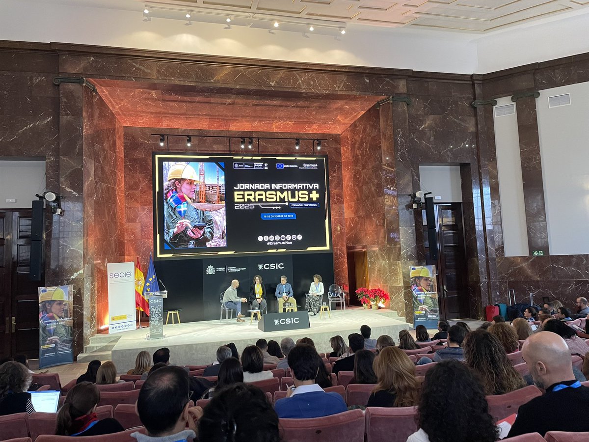 Jornada informativa #ErasmusPlus de Formación Profesional. Gracias <a href="/sepiegob/">SEPIE</a> por las orientaciones para el proyecto 2025. 
A l’ <a href="/etlleida/">Escola del Treball</a> apostem per les mobilitats internacionals com a experiència transformadora per als estudiants.