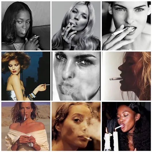 It's a shame cigarettes turn your natural skin scent into an amalgamation of stinky chemicals because this just looks SO chic. Vaper is just not as chic.