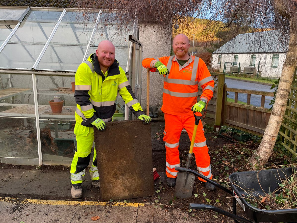 PTFutures1's tweet photo. Following a request from PKC, the residents at Dalwheem Care Home benefitted from a complete tidy of the garden space, making it more accessible for all.  READ MORE > https://t.co/bvbbQurOrQ https://t.co/DV9Dvqfy2l