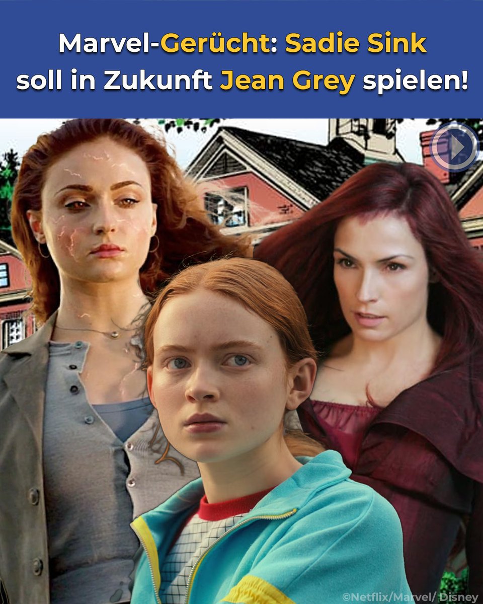 Filmstarts's tweet image. Insider Jeff Sneider will in Erfahrung gebracht haben, dass bei Marvel bereits Castings für die künftige „X-Men“-Besetzung ins Auge gefasst werden. Für die Rolle der Jean Grey sei dabei Sadie Sink vorgesehen. Trotzdem: Noch ist das nur ein Gerücht.