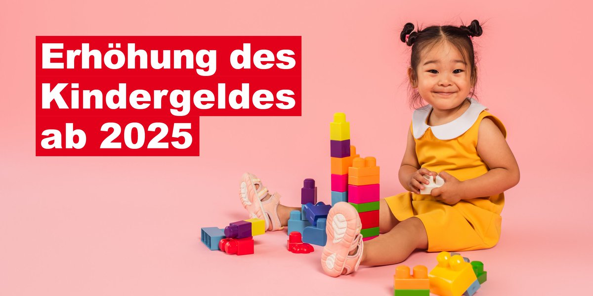 🌟 Mehr Geld für #Familien: 2025 gibt es von der Familienkasse mehr Geld. 
Sowohl das #Kindergeld wird erhöht, als auch der #Kinderzuschlag. 

Das Geld wird automatisch ausgezahlt, eine weitere Antragsstellung ist nicht notwendig.

Mehr Informationen 👇
arbeitsagentur.de/familie-und-ki…
