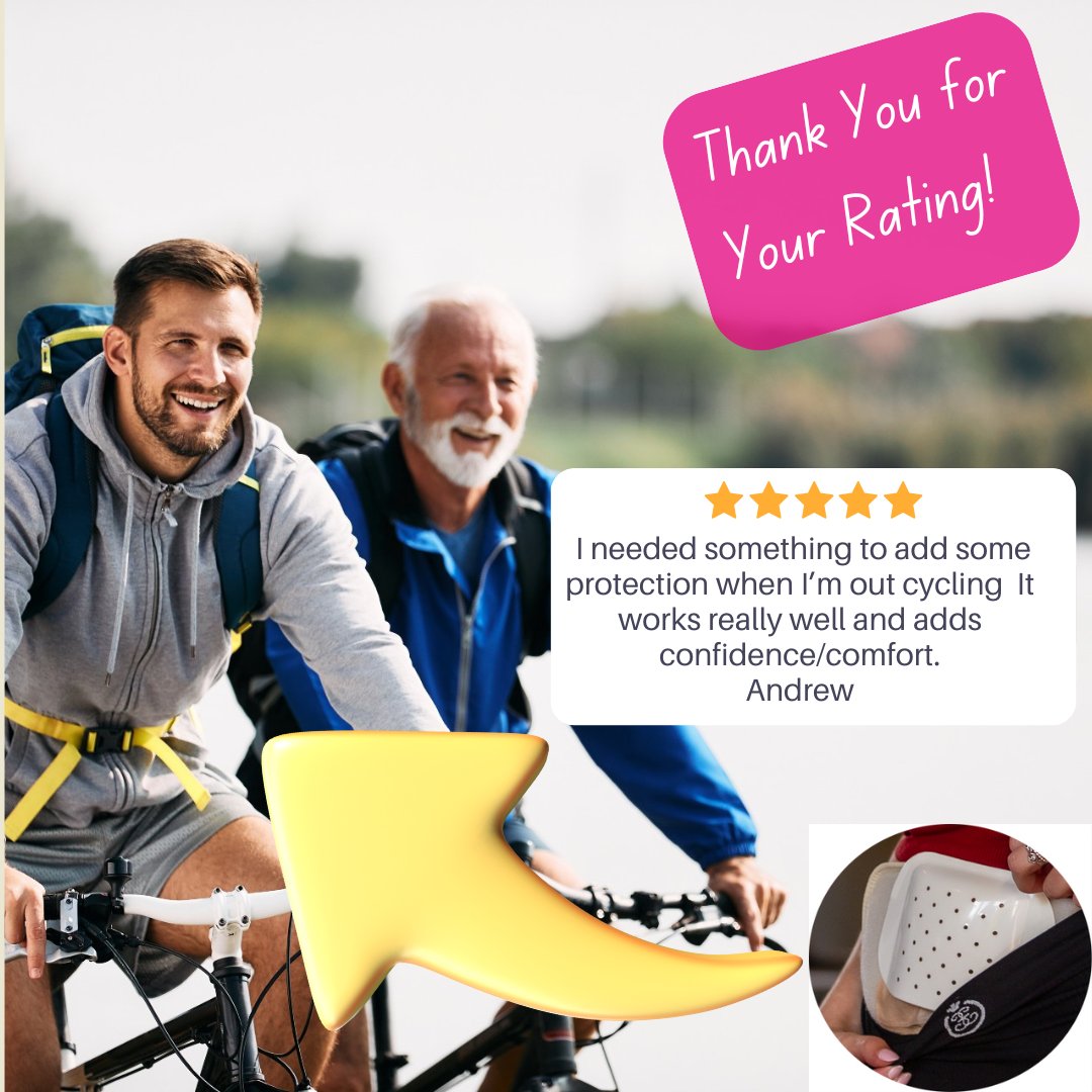 Comfizz's tweet photo. Does your ostomy sometime make it difficult for you to fully enjoy certain activities? Andrew found the Comfishield to make cycling much more comfortable and has never looked back. https://t.co/3Iy44dd8vQ https://t.co/OWoCnVkxLs