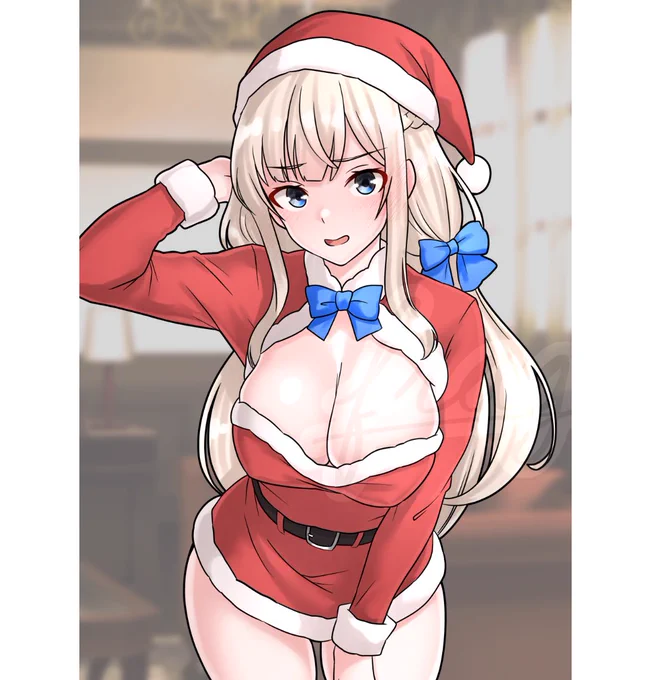 メリーランドにサンタコスして貰いました(◜ᴗ◝ )#艦これ 