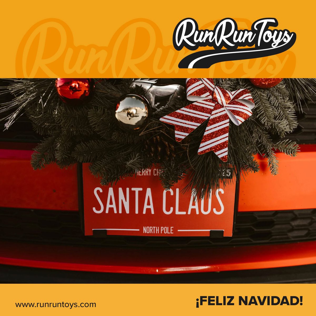 RunRunToysSpain's tweet photo. Que durante estos días la diversión no falte y los juguetes llenen de alegría cada rincón de tu hogar, ¡Feliz Navidad! 🎀 🚙 🎁

#Navidad #coches #quads #motos #juguetes #toys #RunRunToys https://t.co/aFJEyMRmp6
