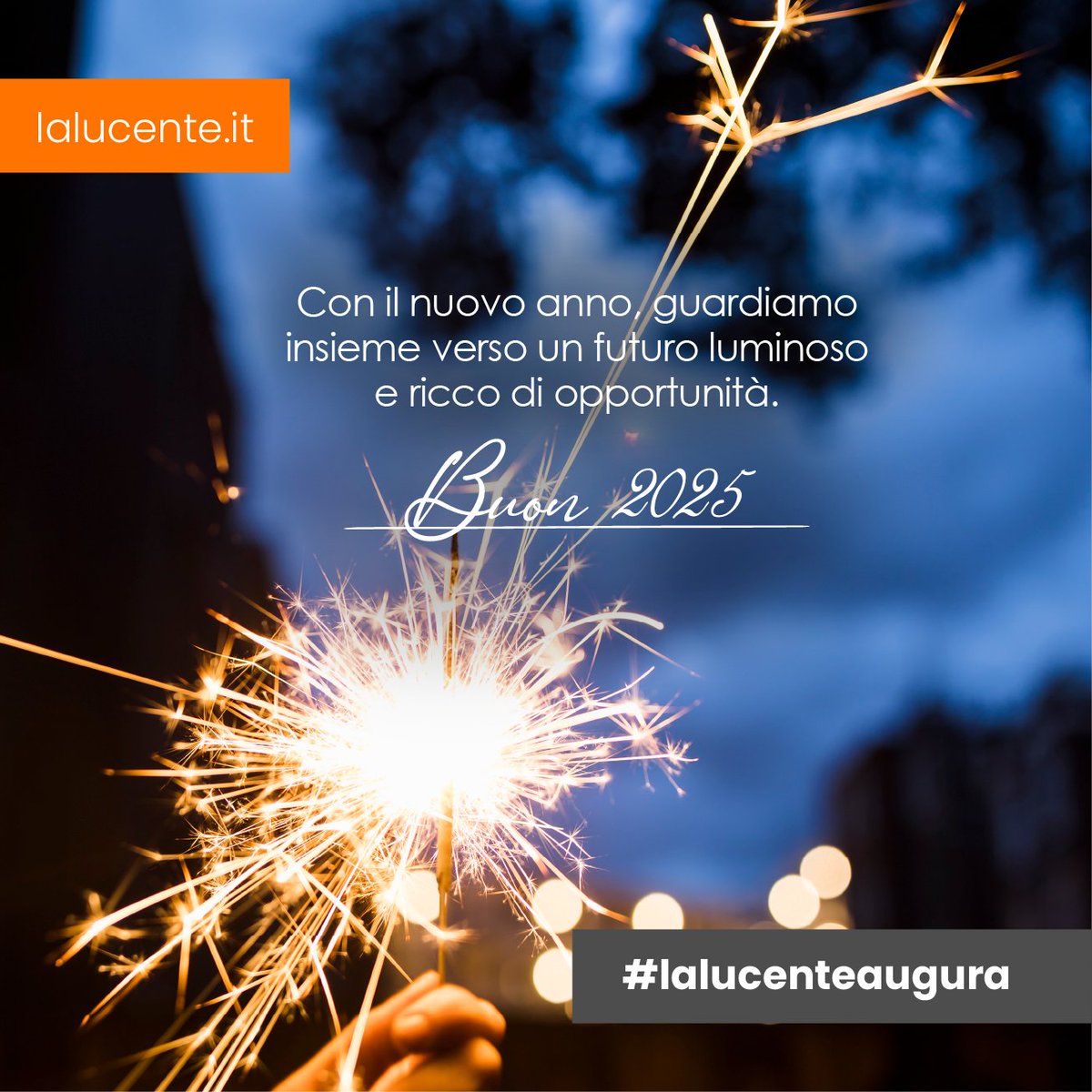 La Lucente SpA (@la_lucente) on Twitter photo 🎆 Buon Anno Nuovo da La Lucente Spa! 🎆
Salutiamo il 2024 con gratitudine per i traguardi raggiunti e accogliamo questo 2025 con entusiasmo, determinazione e nuovi obiettivi da conquistare insieme! 🌟
Auguri di cuore da tutto il team de <a href="/la_lucente/">La Lucente SpA</a> ! 🥂✨
#BuonAnno#2025 🎆 Buon Anno Nuovo da La Lucente Spa! 🎆
Salutiamo il 2024 con gratitudine per i traguardi raggiunti e accogliamo questo 2025 con entusiasmo, determinazione e nuovi obiettivi da conquistare insieme! 🌟
Auguri di cuore da tutto il team de <a href="/la_lucente/">La Lucente SpA</a> ! 🥂✨
#BuonAnno#2025