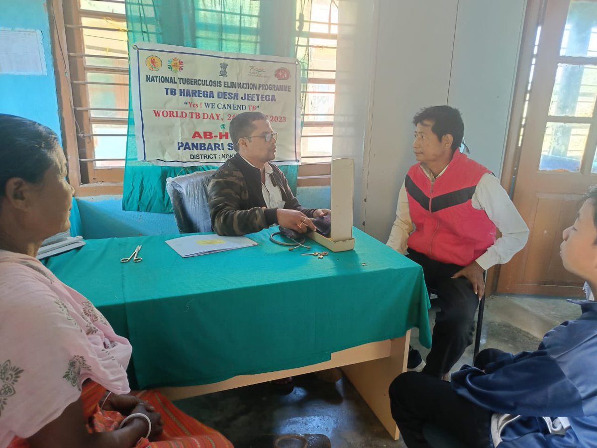NTEP48152085145's tweet photo. 100 Days IEC Campaign on TB -
TB Champions were trained and screened and Shivirs  were conducted at the @AyushmanArogyaMandirs of the District.
@TbDivision @AssamSto @dckokrajhar @nhm_assam https://t.co/qxmQgaGeeF