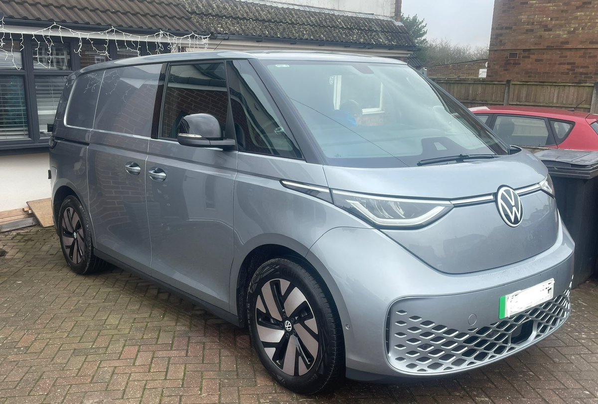 After speaking with <a href="/Cleevely_Mobile/">Cleevely_EV_mobile</a> I brought my first #EV a <a href="/Tesla/">Tesla</a> MY. Now I’ve just changed the work van to a <a href="/VW/">Volkswagen</a> ID Buzz! #Electricthiswinter. Start your journey and save with a referral. ts.la/john404885