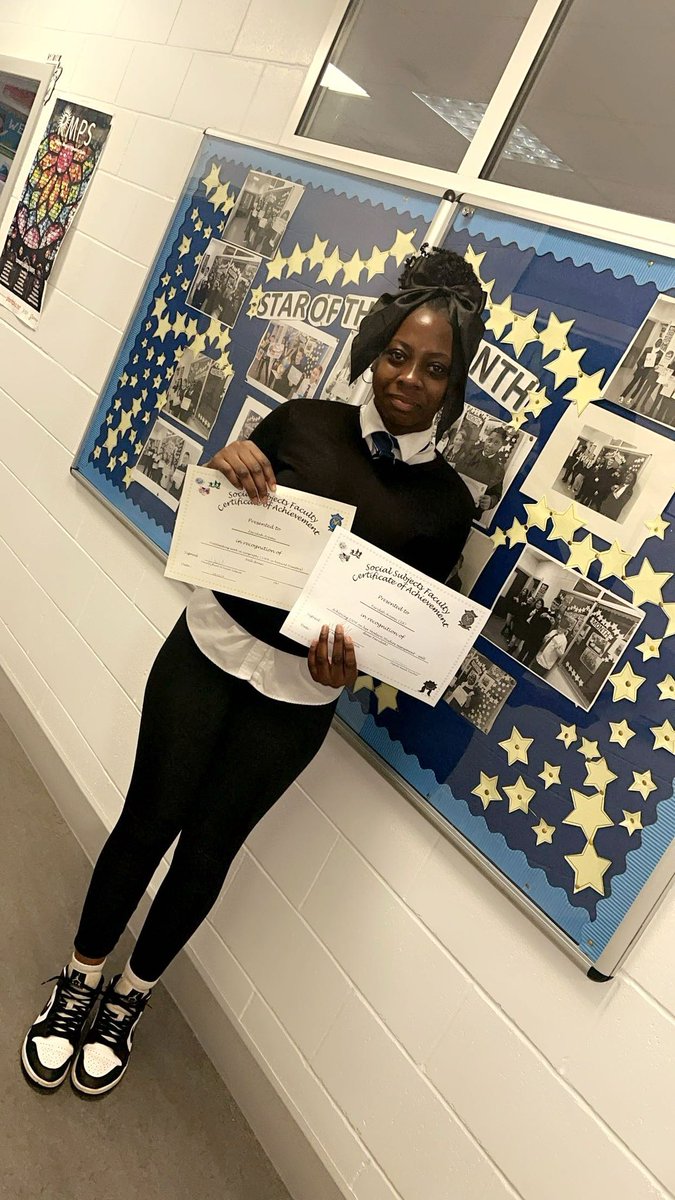 Double social subjects star Faridah! 100% in Modern Studies &amp; Geography! ⭐️ ⭐