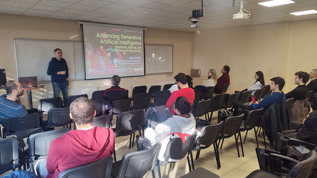 Seminer için Doç. Dr. Aykut Erdem <a href="/aykuterdemml/">Aykut Erdem</a> ve katılanlara teşekkürler. <a href="/boun_royal/">ROYAL</a>