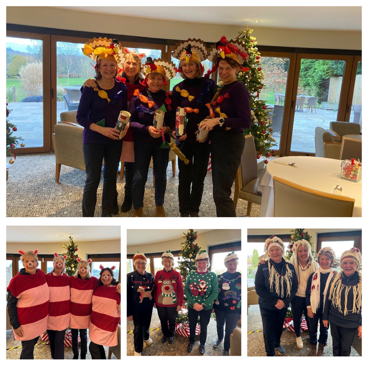 bramleygolfclub's tweet photo. Our Ladies Turkey Trot competition is always a favourite of the calendar, with lots of Christmas fun as teams dress up in their best festive outfits to brighten up the course ππ
#bramleygolfclub
#christmascompetition
#golflife https://t.co/gjJGE2fl08