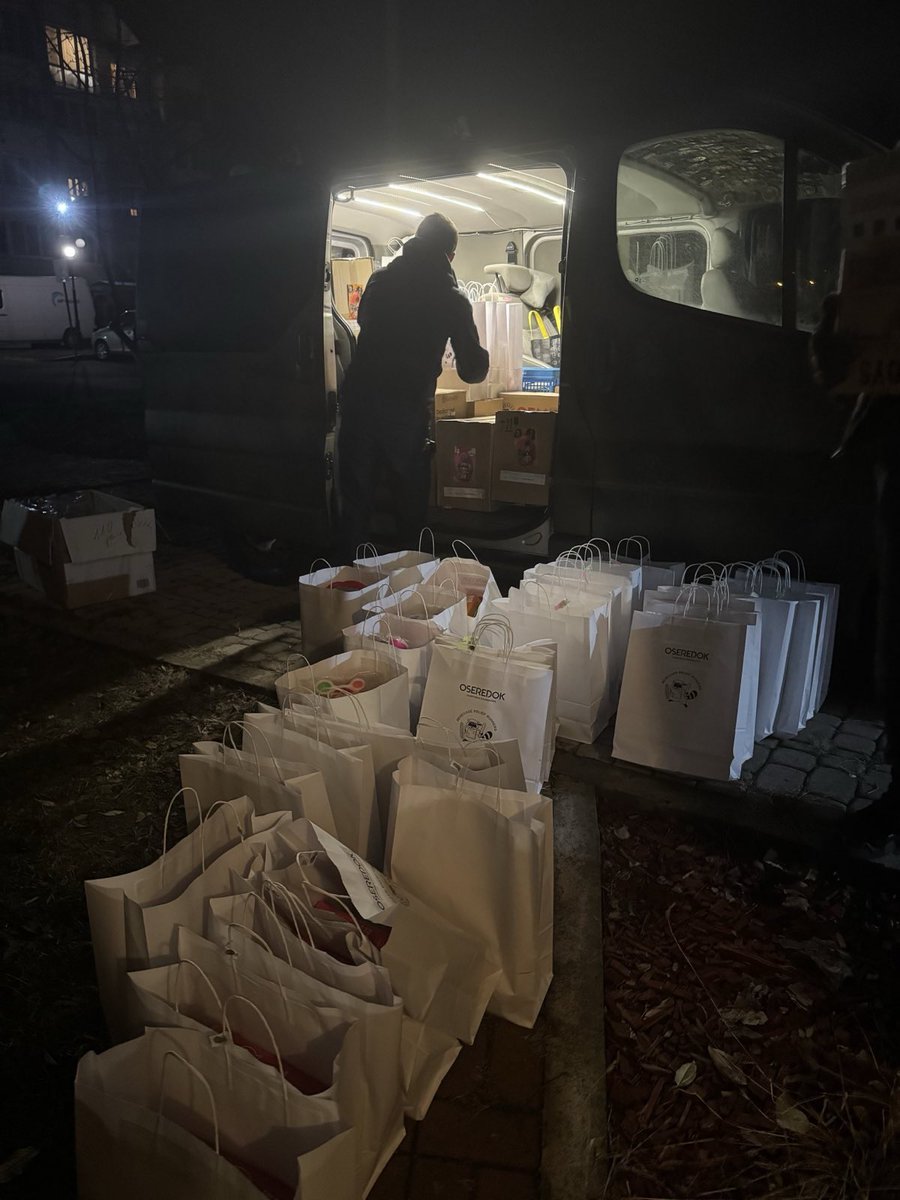 UPDATE: Christmas gifts for all (268) kids evacuated from Chasiv Yar have been ordered &amp; received in Santa’s workshop. 

The elves from <a href="/CF_Oseredok/">Oseredok</a> &amp; <a href="/VTaranovska/">Valery Taranovska</a> have been feverishly working to repackage and deliver them for all children who are not in Kyiv region. 

The