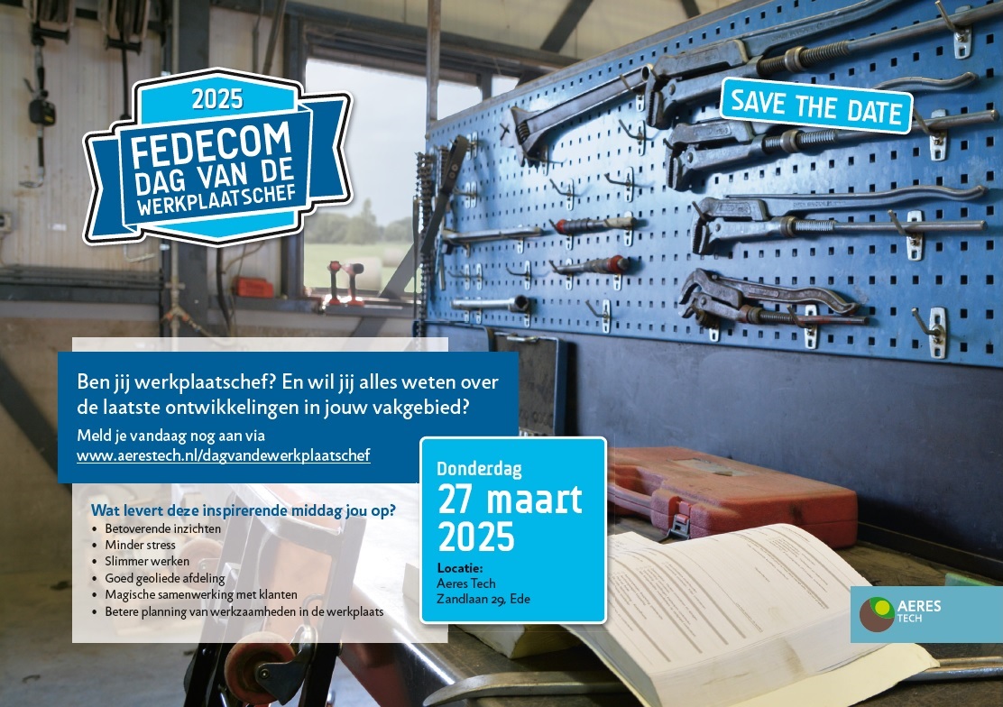AeresTech's tweet photo. 🚗 Save the Date: Dag van de Werkplaatschef!
Ontdek op 27 maart 2025 de nieuwste inzichten om slimmer te werken en je werkplaats efficiënter te maken.
📍 Aeres Tech, Ede
Meer info &amp; aanmelden:
👉 https://t.co/1dUq4pNMfD

#DagVanDeWerkplaatschef #Techniek #Werkplaatschef https://t.co/T9aItWuMV7