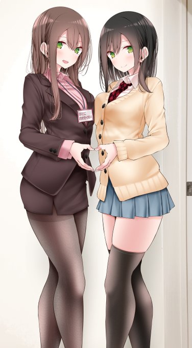 姉妹でハート🥰 