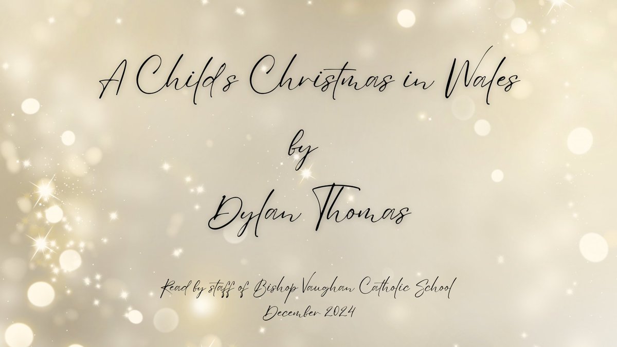 Have a listen to our staff reading the classic Dylan Thomas story "A Child's Christmas in Wales" on our YouTube channel: youtube.com/watch?v=E5x_Gx…