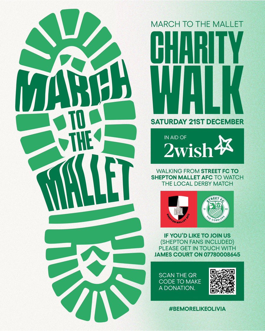 Mallet_AFC's tweet image. A really poignant interview by @HarryFoster30 ( 48mins ) on why we are supporting March to the Mallet tomorrow raising awareness for. @2wishcymru The Playing Fields is the place to be Saturday. #bemorelikeolivia