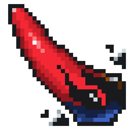 今日のドット絵
ドロップ品
赤鬼の角
鬼神の角 