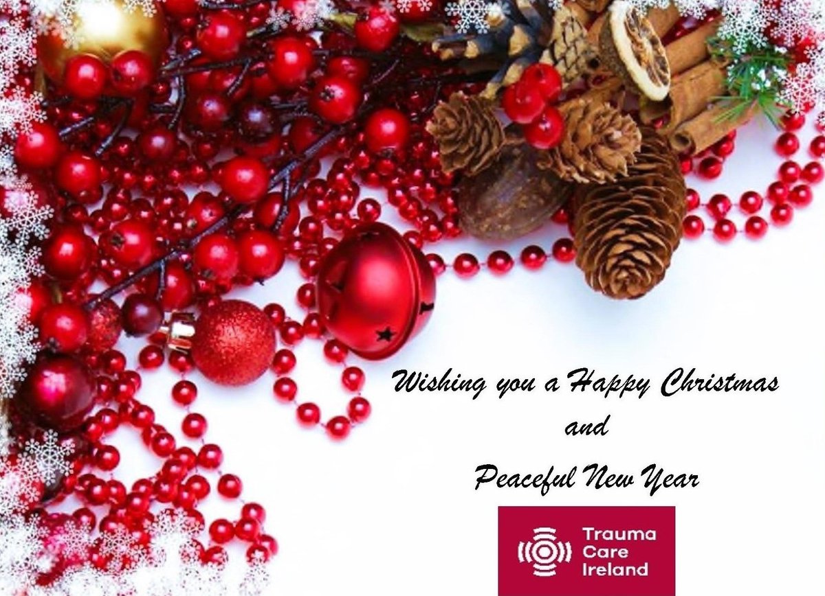 🎄Happy Christmas &amp; a Peaceful New Year to all healthcare staff across Ireland who provide care to trauma patients. Major Trauma Services continuing with more patients getting #rightcarerightplacerighttime🎄