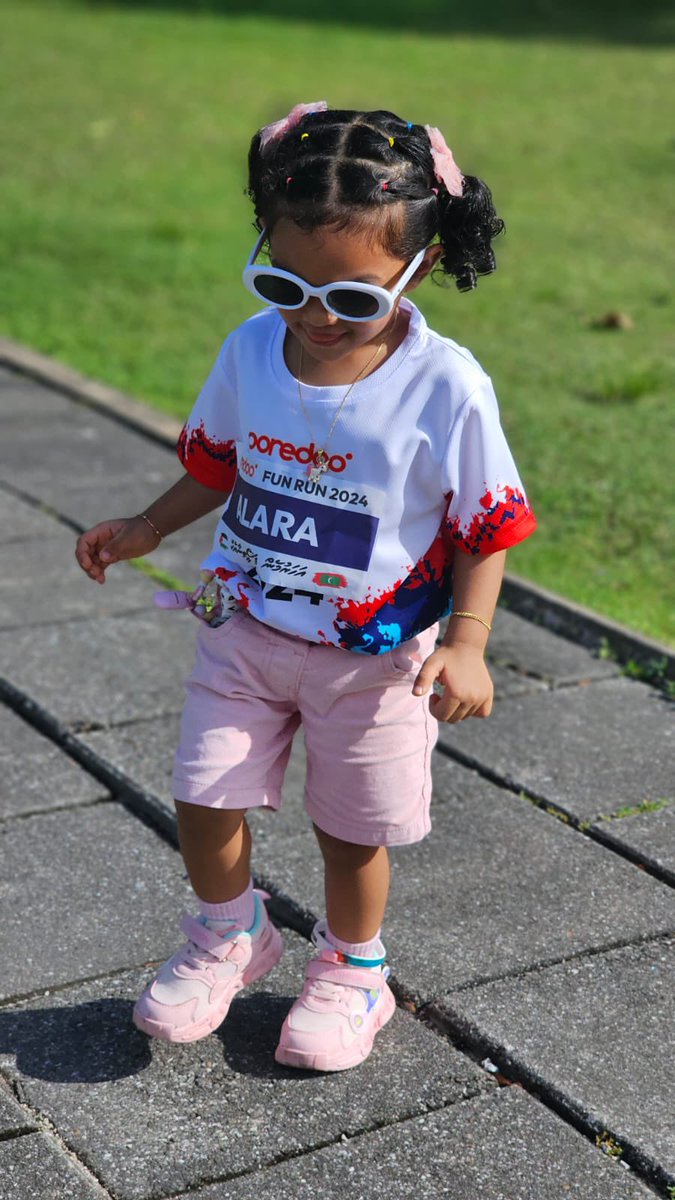 <a href="/OoredooMaldives/">Ooredoo Maldives</a> My daughter’s first run. And it’s gotta be #ooredoofunrun