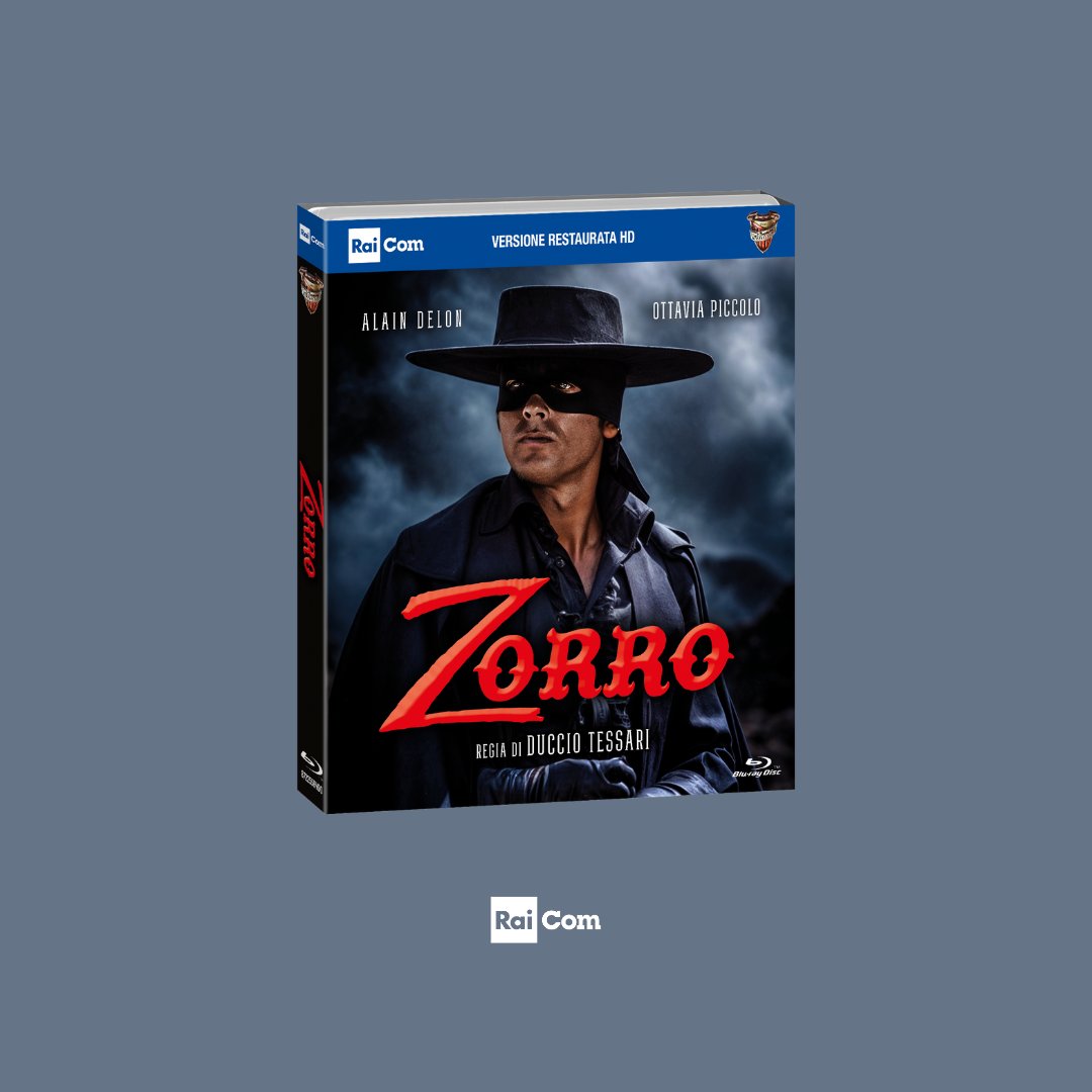 “Zorro”, film memorabile diretto nel 1975 da Duccio Tessari, è disponibile nei negozi e negli store digitali in Blu-Ray e DVD nella versione restaurata HD.
