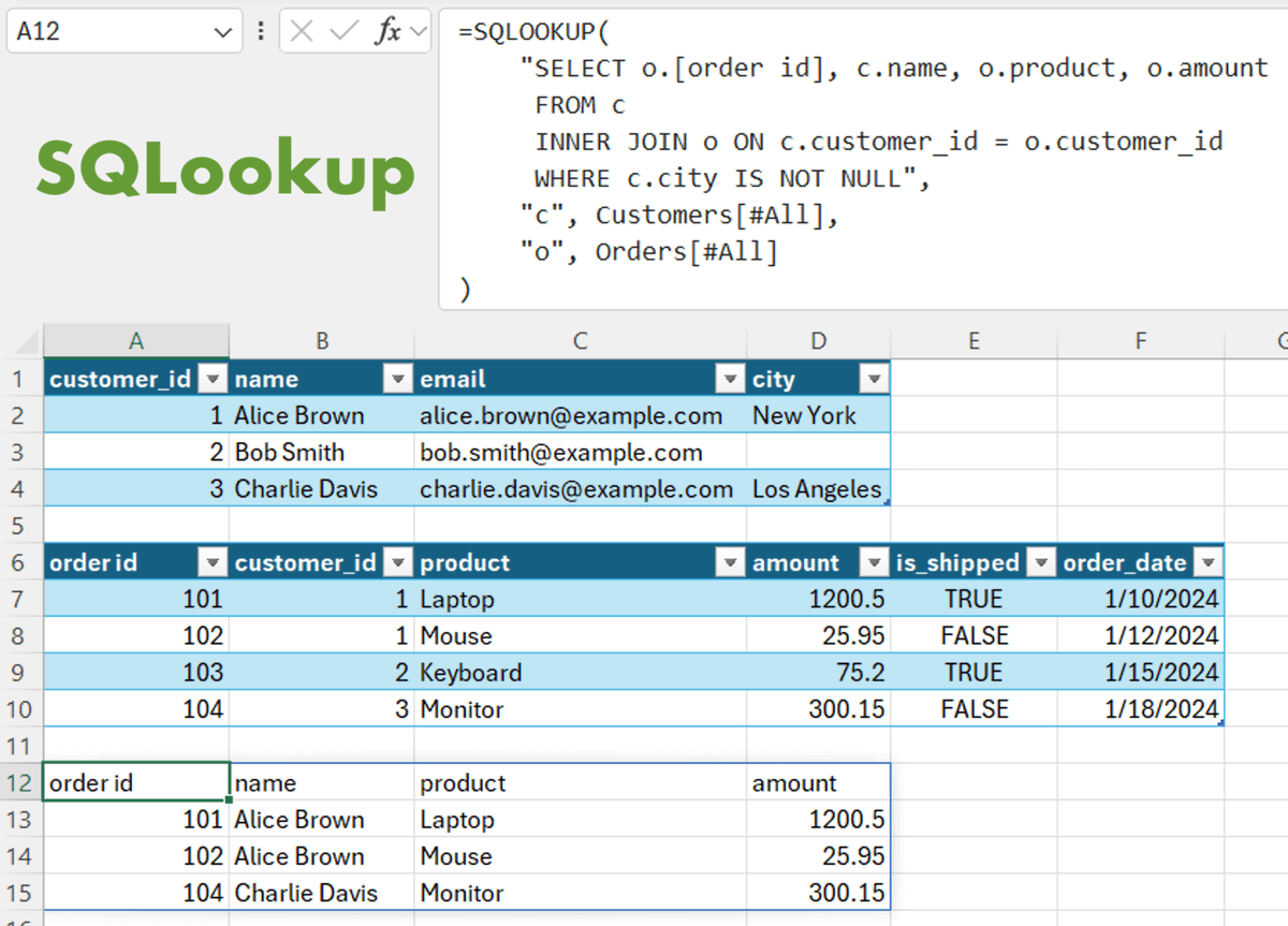 felixzumstein's tweet photo. 🚀 And we’re live!

SQLookup is now officially available in the Excel Add-in Store. And it’s completely free! 🎉

✨ Key Highlights:

- Works across Windows, macOS, and Excel on the Web.

- Brings the power of SQL, the lingua franca of data analysis, directly to Excel.

- Say goodbye to incomprehensibly nested Excel formulas—SQLookup makes it easy to create complex queries.

- 100% privacy-compliant: Everything runs locally on your machine, with no data sent externally (no sign up, no tracker, no nothing).

- SQLookup was built with xlwings Lite. Take it as a small glimpse of what you can build with Python and Excel! 🚀

With SQLookup, Excel just got a whole lot smarter. 💡 Let me know your thoughts and feedback! 🙌

👉 https://t.co/IInVMnOCej

#Excel #SQL #DataAnalysis #Privacy #Productivity #SQLookup
