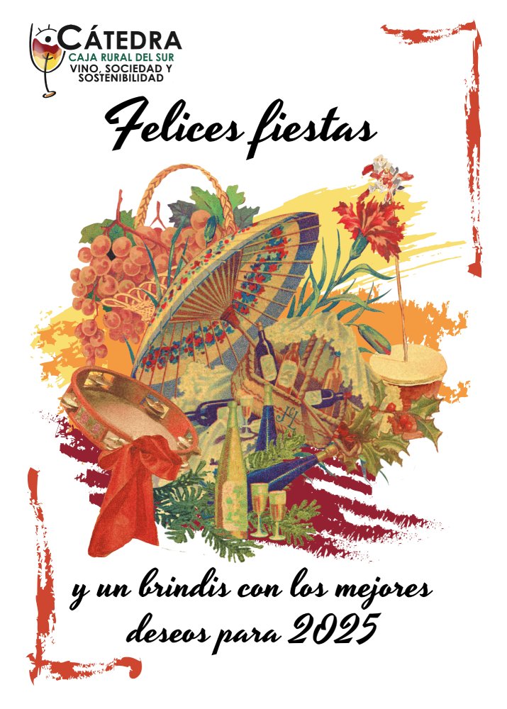 🎄✨ Desde la Cátedra Caja Rural Vino, Sociedad y Sostenibilidad, os deseamos unas felices fiestas y un 2025 lleno de sostenibilidad, innovación y grandes logros. 🍷💚

¡Gracias por ser parte de este camino hacia un futuro más comprometido y próspero! 🥂🌱