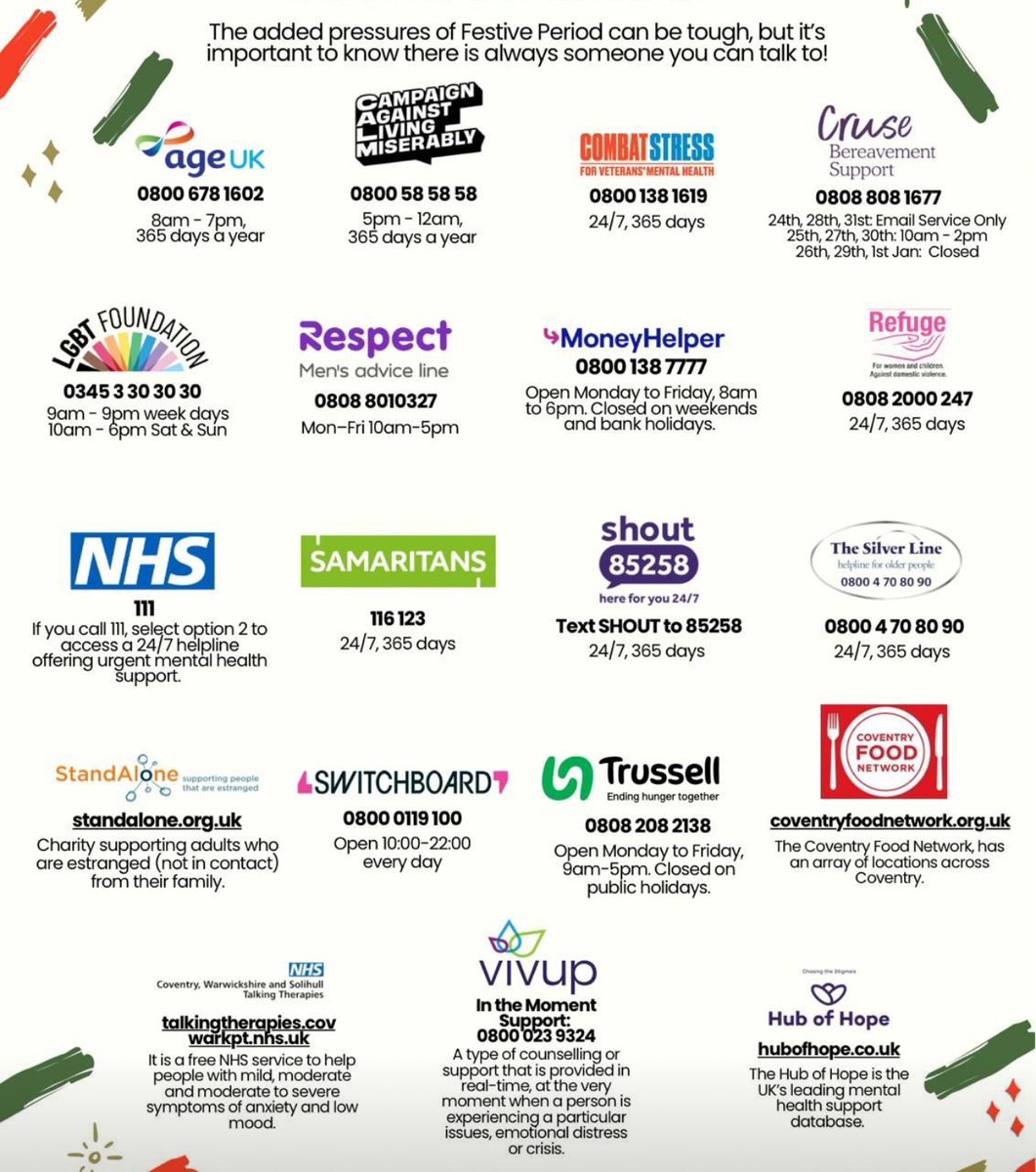 Please note our team will be unavailable until 31st December 2024, we wish everyone a wonderful end to the year!

If you need support, please contact our staff wellbeing helpline for 24/7 access to practical support and counselling on freephone 0800 023 9324.