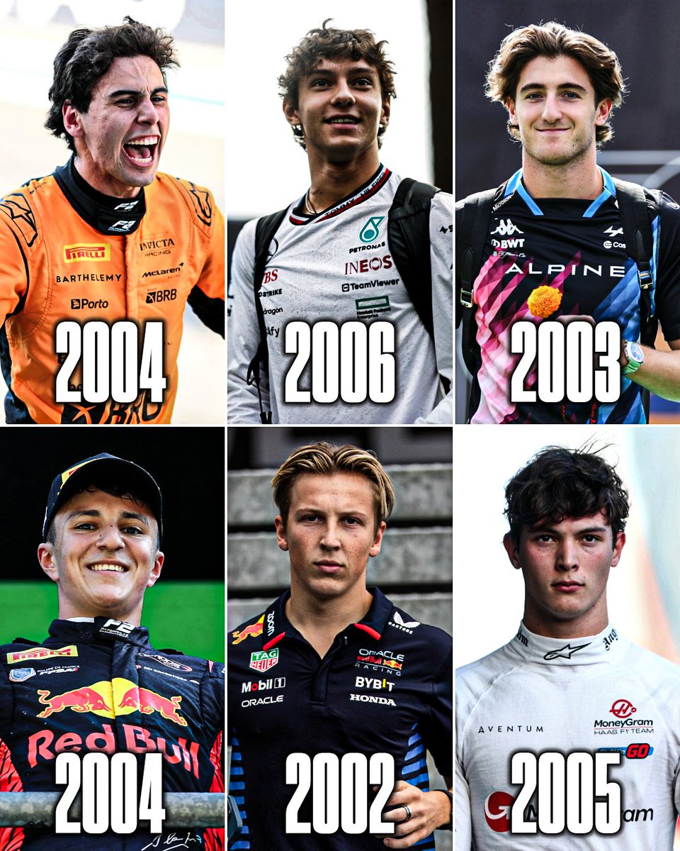 ESPNF1's tweet photo. Fernando Alonso made his Formula 1 debut in 2001.

These F1 drivers hadn’t even been born yet 🤯 https://t.co/QRq3Tbu4wW