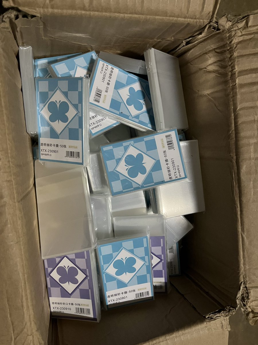 jing_cartt's tweet photo. wts lfb /ph 

Extra from batch 6

ONHAND 

fine sand sleeves(50pcs)

74 pesos -58*89 size -35 slots
 74 pesos -58*89 size with seal- 4 slots

dm/mine +quantity/variation

dop:2 days dop/payo

🏷️wts lfb fine sand sleeves https://t.co/rwX6z4GGZg