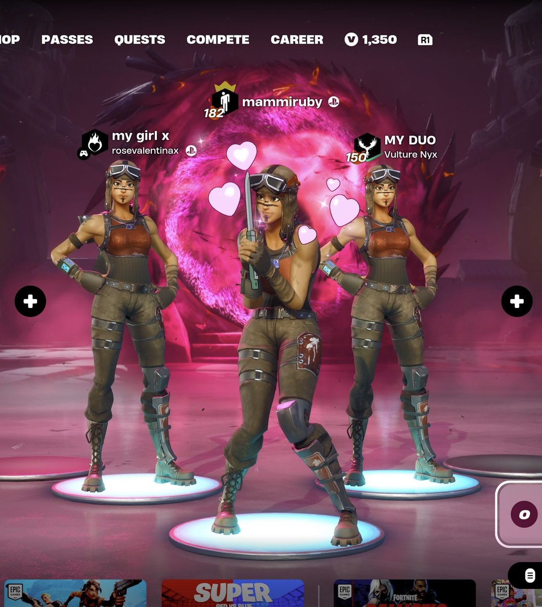 alarmruby's tweet image. | Renegade raider 😍 🔥 | I still can’t believe she’s actually here! | #fortnite #renegaderaider #alarmruby