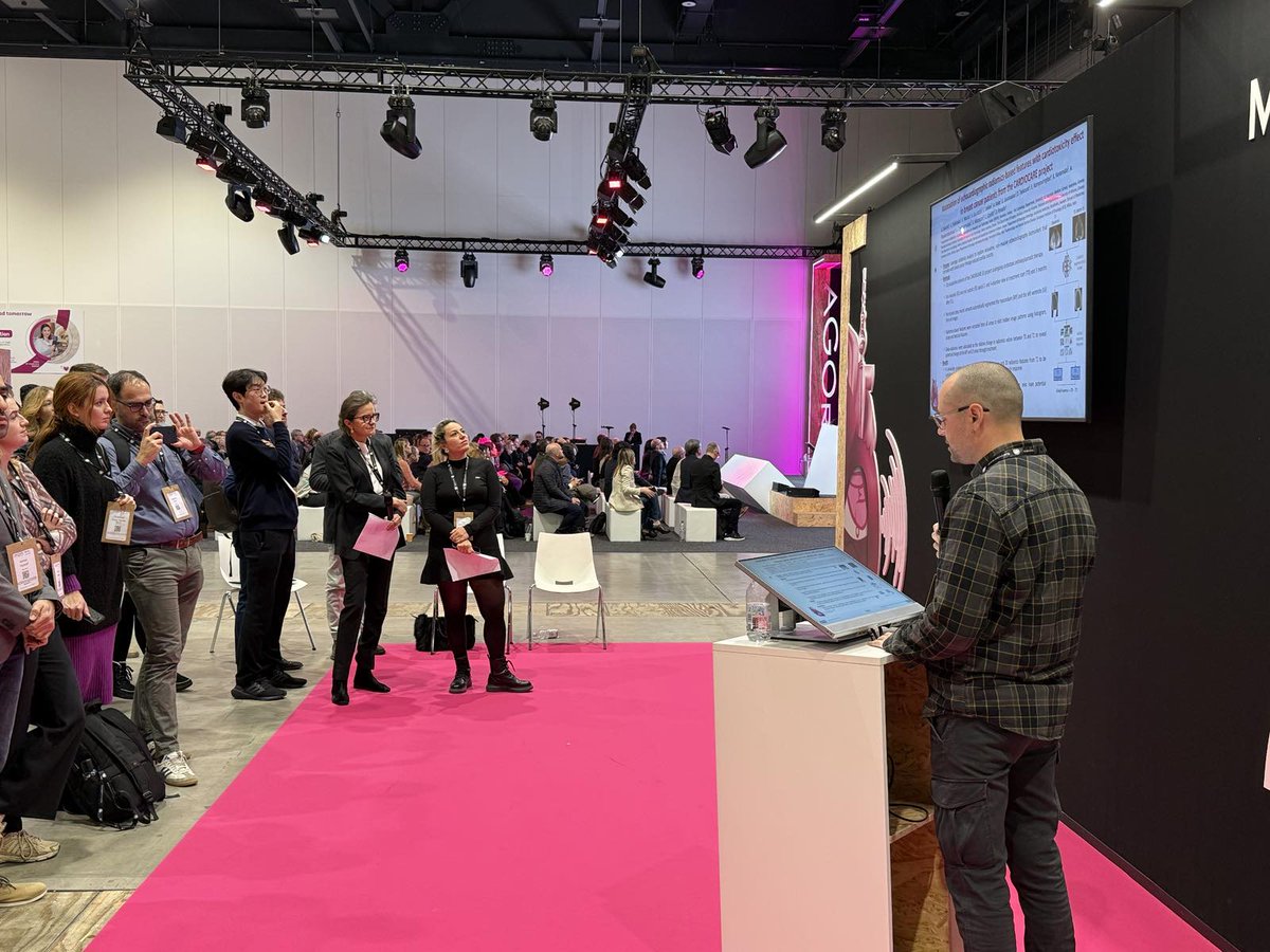 🚨Big News from #EuroEcho2024! Dr. Labros Lakkas, cardiologist from the Univ. Hosp. of Ioannina, represented CARDIOCARE with a remarkable poster presentation titled "Association of Echocardiographic Radiomics-Based Features with Cardiotoxicity Effect in Breast Cancer Patients".
