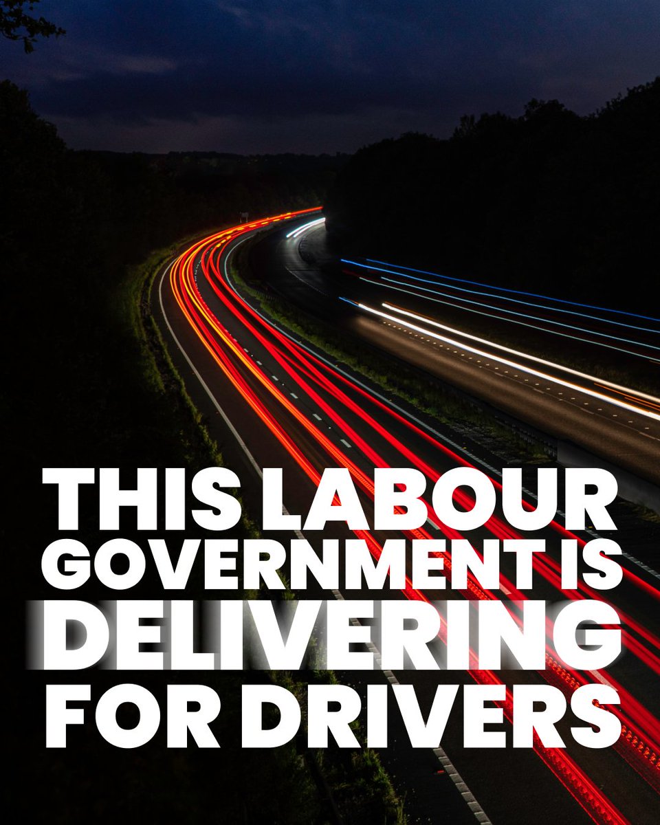 Driving home for Christmas? Labour’s got you covered:

✅ £1.6 billion boost to repair roads
✅ Freezing fuel duty
✅ Tackling out-of-control car insurance premiums
