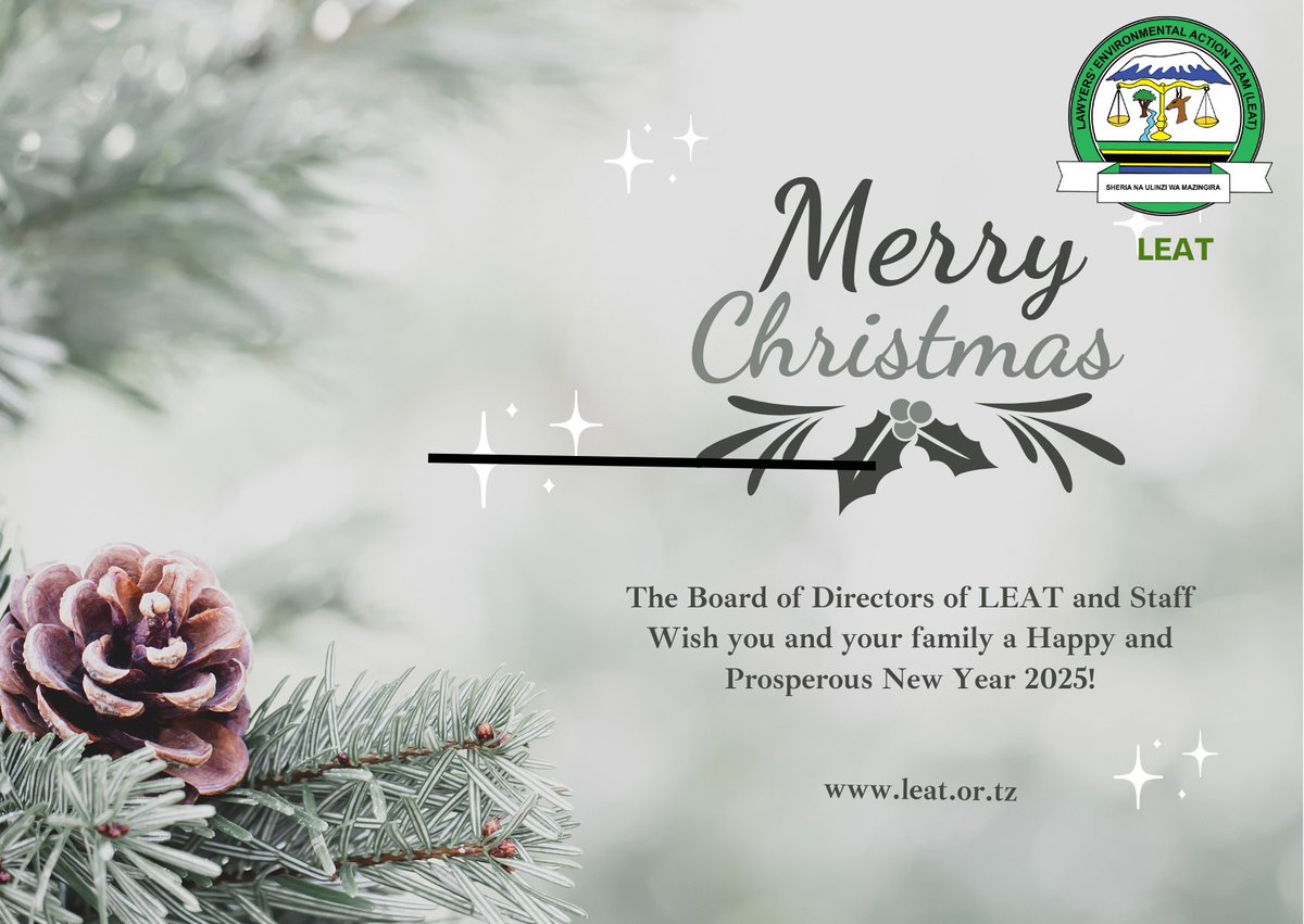 Happy Holidays from all of us at <a href="/InfoLeat/">LEAT</a>
Kindly be informed that LEAT will be closed from December 20, 2024, to January 6, 2025.
leat.or.tz/blogs/90bc1c26…