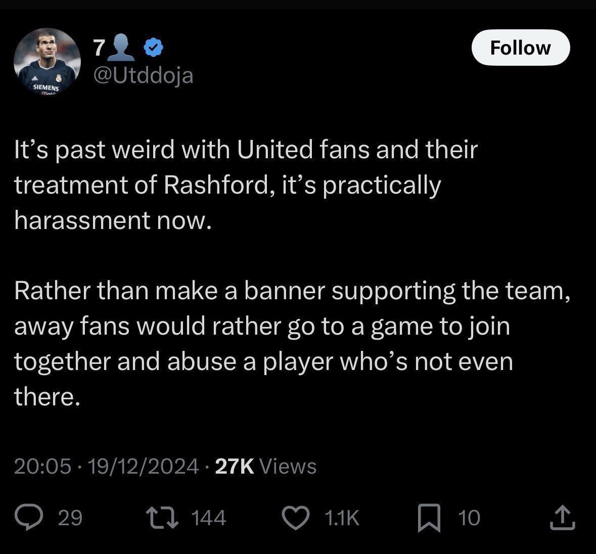 FrankEra_'s tweet photo. I really don’t understand our fanbase sometimes. https://t.co/7njqwvH2QP
