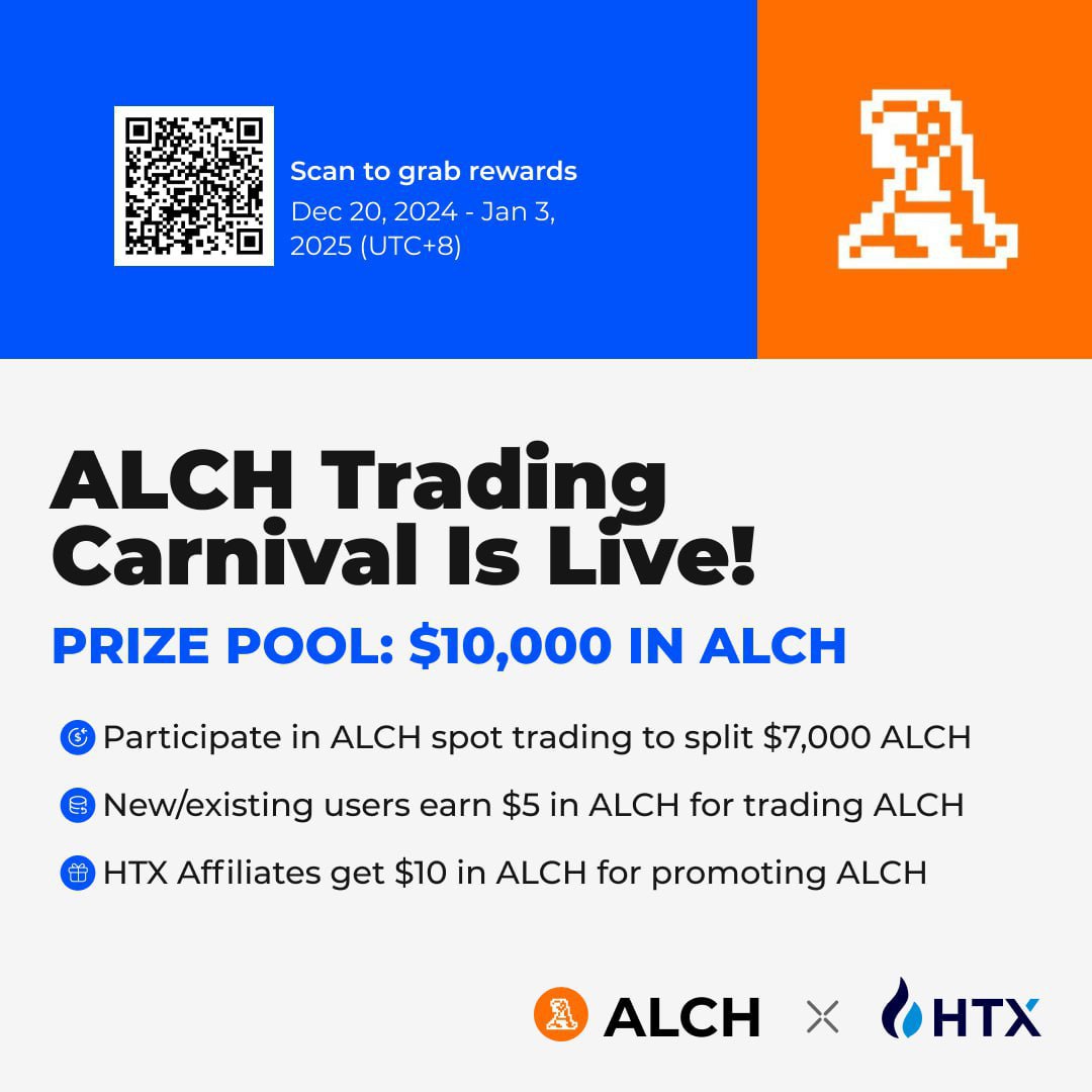 HTX_Global's tweet photo. $ALCH Trading GOES TO THE MOON!

Total Prize Pool: $10,000 $ALCH 
🔹Trade ALCH to Split $7,000 $ALCH 
🔹Users earn $5 ALCH, Trade ALCH 
🔹Affiliates get $10 ALCH, Promote ALCH 

@alchemistAIapp

Grab Yours: https://t.co/81rNDVUNcc https://t.co/KGZxcEOC5z
