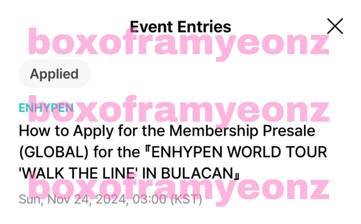 boxoframyeonz's tweet photo. ♡ ₍ ᐢ..ᐢ ₎ 🍥? ࣪ . lf kahati engene membership

⌕ 300 php each ! ! prio: mid 2 ⭐💘
( 3 slots ) pref from pangasinan <3
⊹🥛˚. payo / dop with nrdp 

wts lfb ph enhypen wtl walk the line bulacan registered looking for presale code hatian https://t.co/Jo3ZMy1kMp