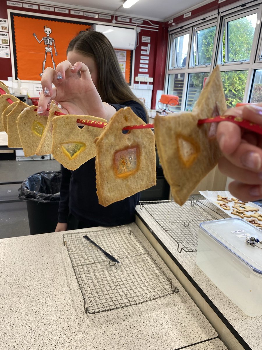 TytheringtonSch's tweet photo. Lovely festive baking this morning in Food Tech, stained glass biscuits #Festivebaking https://t.co/WFbQIbFr1W