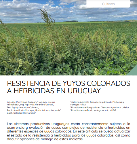 EduKaspary's tweet photo. Estado actual de los casos de resistencia a herbicidas en yuyo colorado/Amaranthus spp.  y opciones para su manejo. Artículo completo en👇👇👇 https://t.co/0XhsFie0H9 https://t.co/cwiuc4Gv9G