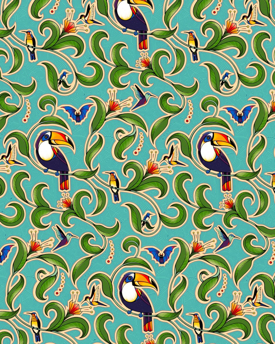 andreaspreis's tweet image. I always loved to create patterns, but somehow only very rarely do it. Here’s one to add some warmth to these cold and dark days. Which color do you think looks better?