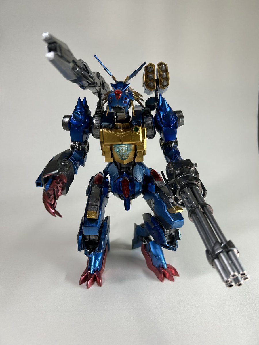 メタルガルルモンX抗体。完成しました！細かいところの粗は目立ちます