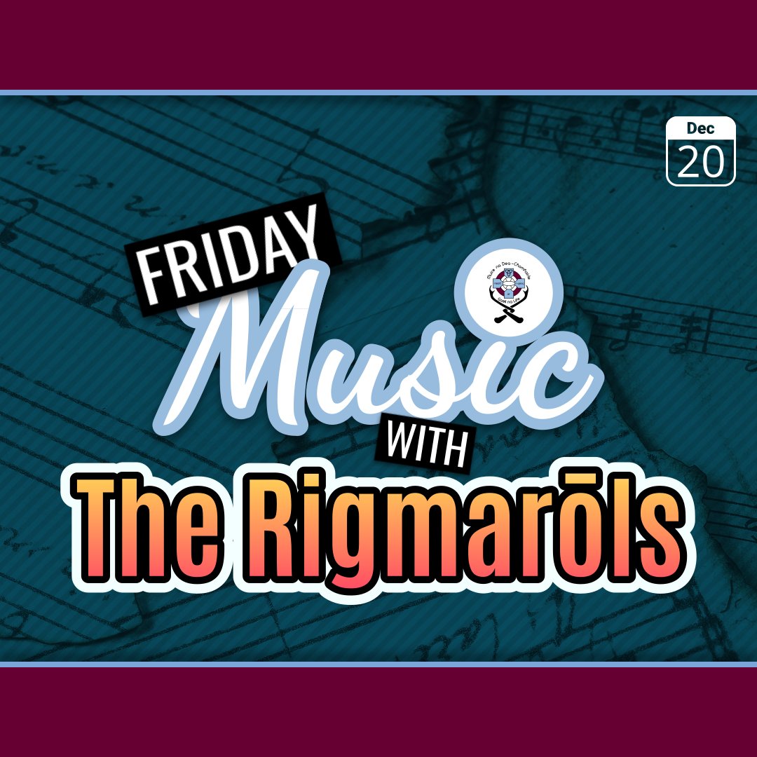 Don't forget the The Rigmarōls are making a special festive visit to the members' bar this evening with more brilliant live music.

Kicking off at 8.30pm.