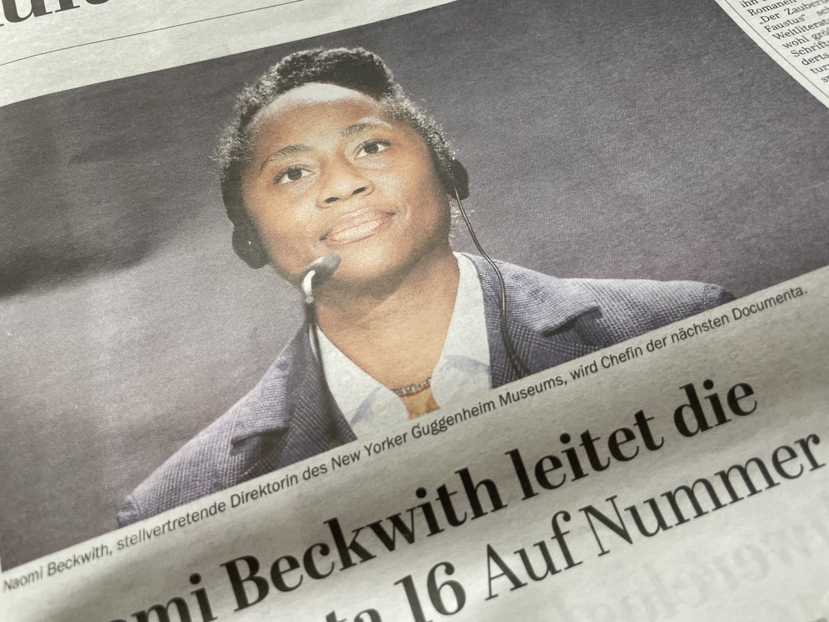 Naomi Beckwith „Kunstschaffende sind Meister der Improvisation … sie entwickeln Möglichkeiten der Imagination.“ Leiterin der #DOCUMENTA 16 in #Kassel 2027.  #TalkingAboutValues #TalkingAboutRelevance
