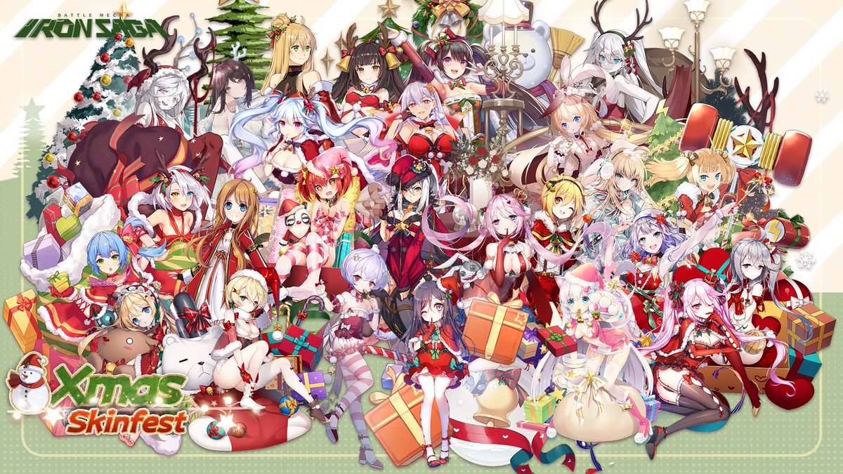 IronsagaEN's tweet photo. #Christmas is coming in with a door knocking...
Before you are Slokai, Cynthia, Lilulu, Karas, Rhea, Serin, Snow... There are just so many of them!

🌈Repost Giveaway for a random Xmas skin on the visual to a lucky commander from #IronSaga https://t.co/WAAbuVBIrC