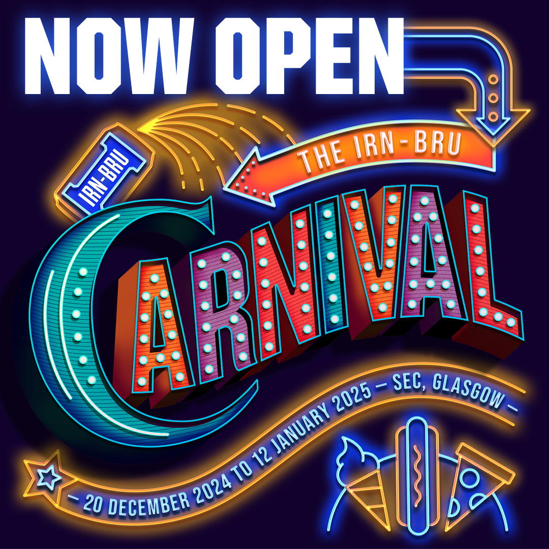 IRN-BRU (@irnbru) on Twitter photo It’s FINALLY here! 🎡
The iconic <a href="/IrnBruCarnival/">The IRN-BRU Carnival</a> is back for another year 🎉 Open from the 20th December till the 12th of January at the SEC, Glasgow.
👉 Get your tickets here: irn-bru-carnival.com It’s FINALLY here! 🎡
The iconic <a href="/IrnBruCarnival/">The IRN-BRU Carnival</a> is back for another year 🎉 Open from the 20th December till the 12th of January at the SEC, Glasgow.
👉 Get your tickets here: irn-bru-carnival.com