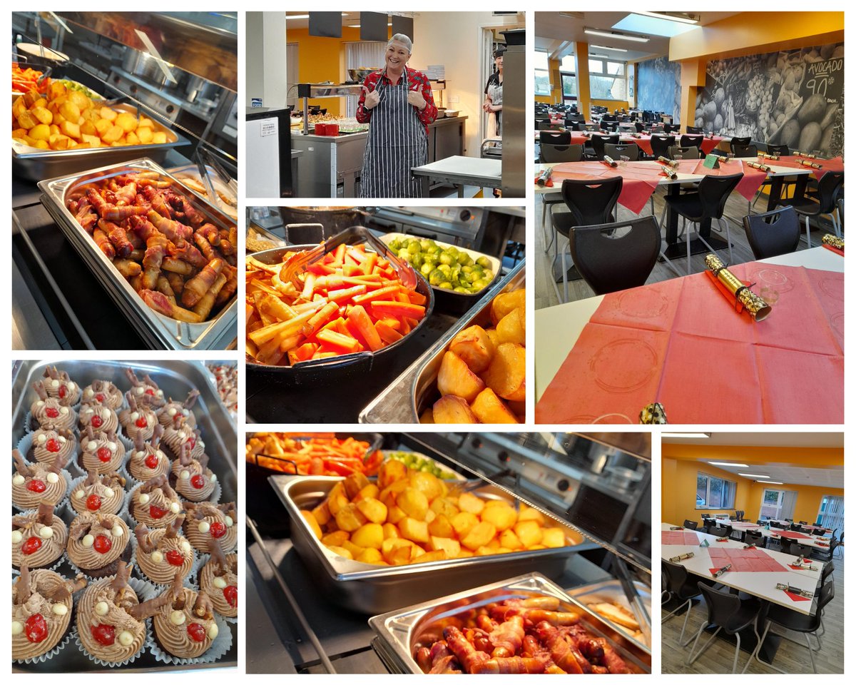 AcademyFriars's tweet photo. What an incredible week it has been at Friars.
Wednesday we had Christmas dinner cooked by our fabulous kitchen team, 8TU made Christingles and all students took part in our House taskmaster competition. 
#TeamFriars https://t.co/KhwwSse6Nk