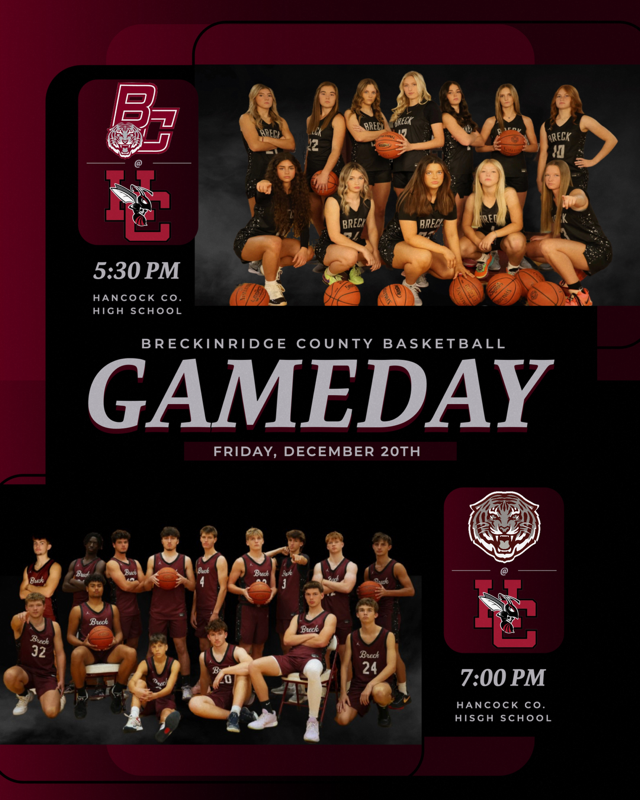 🏀Game Day!🏀
🆚 Hancock County Lady Hornets
⏰ 5:30 PM
📍 Hancocky County High School