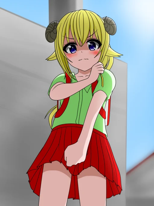 ほふく前進してたらわったちゃんが通っただけ #つのまきあーと 