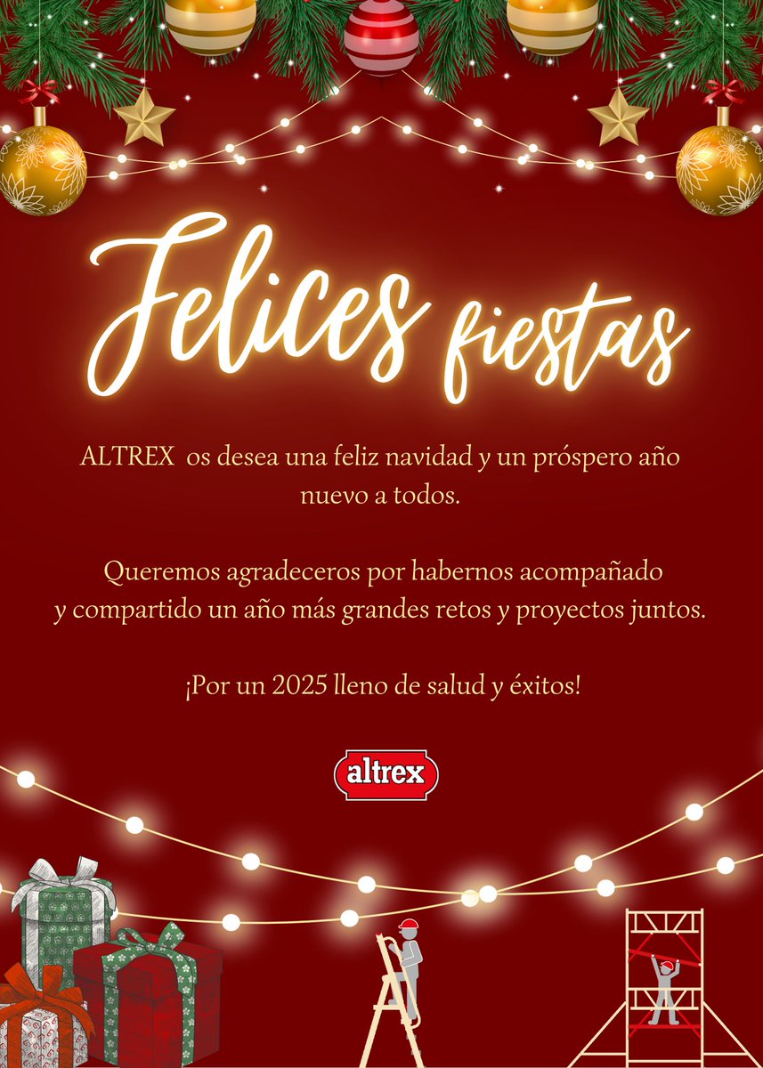 AltrexES's tweet image. 🎄 De parte de todo el equipo, ¡os deseamos unas felices fiestas!

🥂Por un 2025 lleno de salud y éxitos