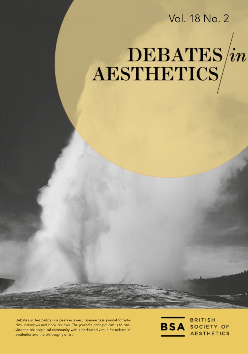 Debates in Aesthetics Journal tweet media