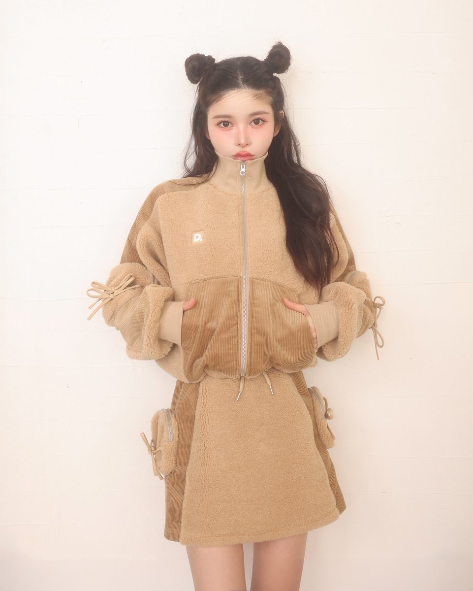 coming soon 🐻❤️🤍 【ボアコンビリボンポケットブルゾン】 全本位に